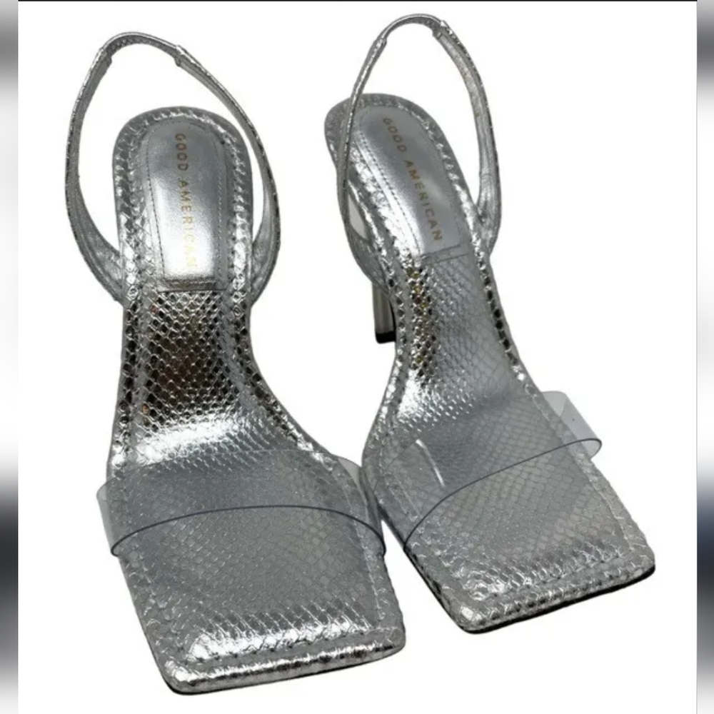 Good american silver snake heels - Picture 2 of 10